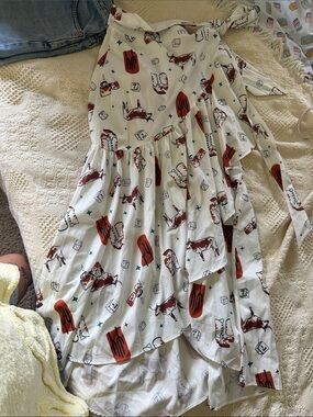 Western wrap style skirt